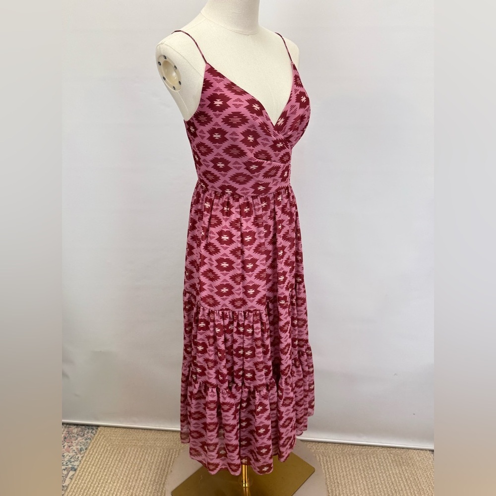 SACHIN & BABI Pink Patterned Midi Dress size 4 - Picture 9 of 16